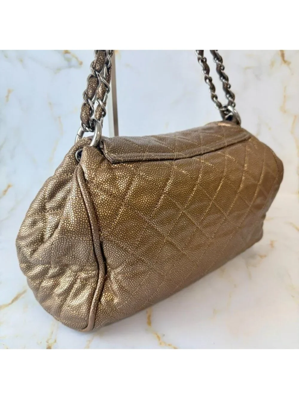 Chanel Quilted CC Logo Chain Shoulder